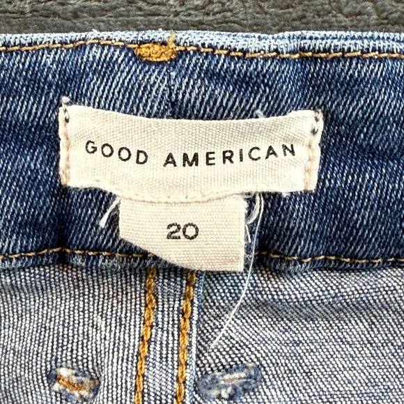 Good American‎ Women\'s Jeans Size 20 High Waist Raw Hem Straight Leg